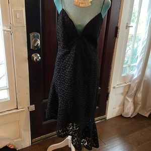 Topshop Black Lace Dress